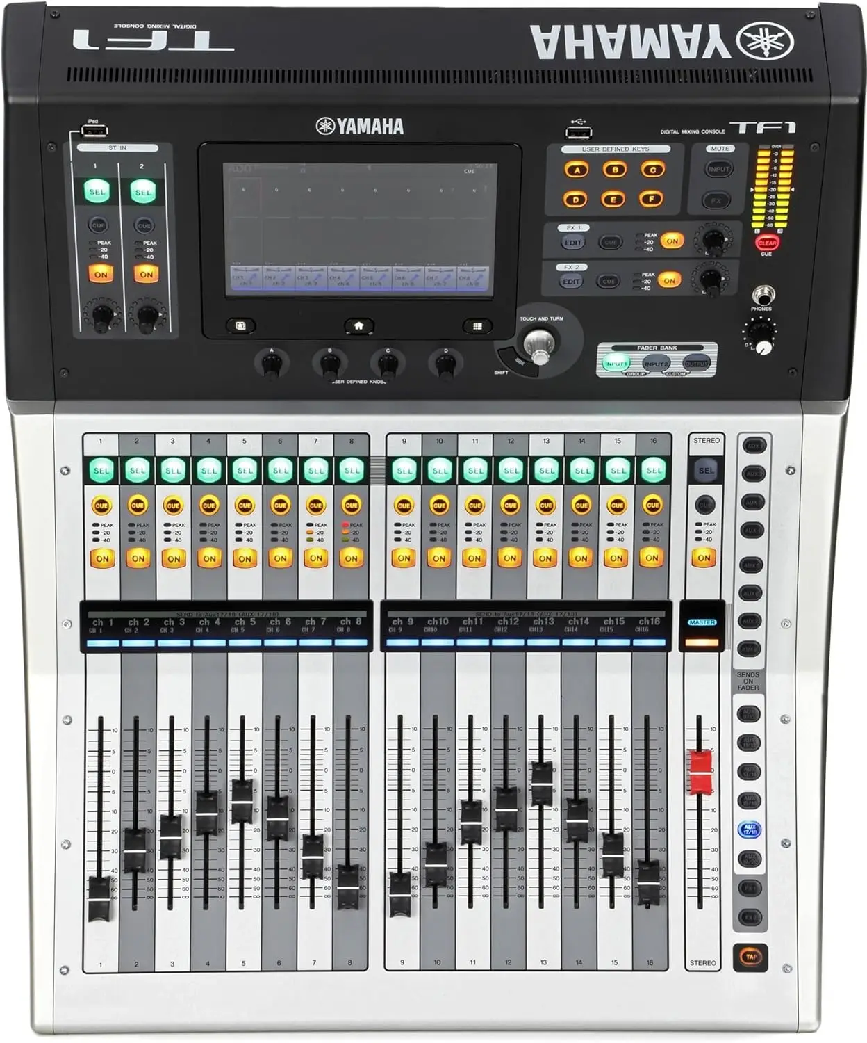 Yamaha TF1 16-Channel Digital Mixing Console Professional Audio Mixer with Touch Panel and Built-in Effects
Yamaha TF1 16-Channel Digital Mixing Console Professional Audio Mixer with Touch Panel and Built-in Effects