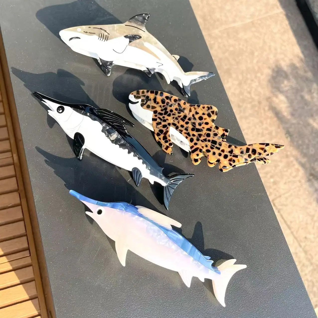 Новая серия Ocean, заколка в виде акулы, ацетатные заколки для волос, модные заколки для волос для девочек, аксессуары для волос с морскими животными для женщин 
Новая серия Ocean, заколка в виде акулы, ацетатные заколки для волос, модные заколки для волос для девочек, аксессуары для волос с морскими животными для женщин