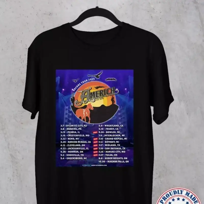 Футболка America Band Encore Full Tour Date США, размер S 5Xl
Футболка America Band Encore Full Tour Date США, размер S 5Xl