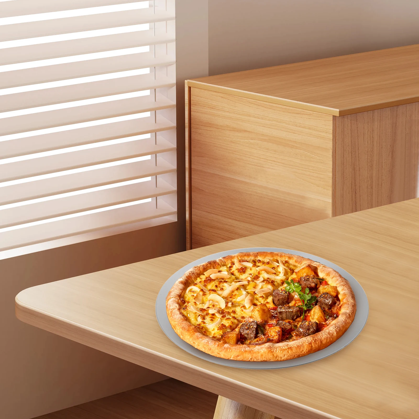 Aluminum Alloy Perforated Pizza Pan Bread Accessories Baking Tools Nonstick Even Heating Thin Bottom Kitchen Supplies
Aluminum Alloy Perforated Pizza Pan Bread Accessories Baking Tools Nonstick Even Heating Thin Bottom Kitchen Supplies