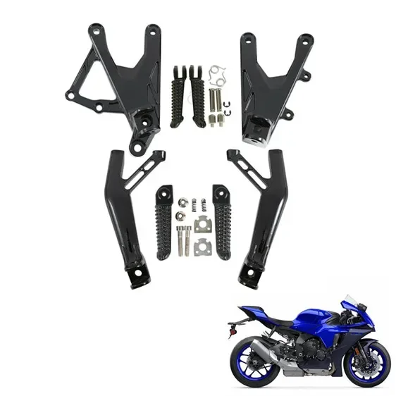Комплект кронштейнов для передней и задней подножки для Yamaha YZF R1 R1S R1M 2015-2023, запчасти для мотоциклов, аксессуары
Комплект кронштейнов для передней и задней подножки для Yamaha YZF R1 R1S R1M 2015-2023, запчасти для мотоциклов, аксессуары
