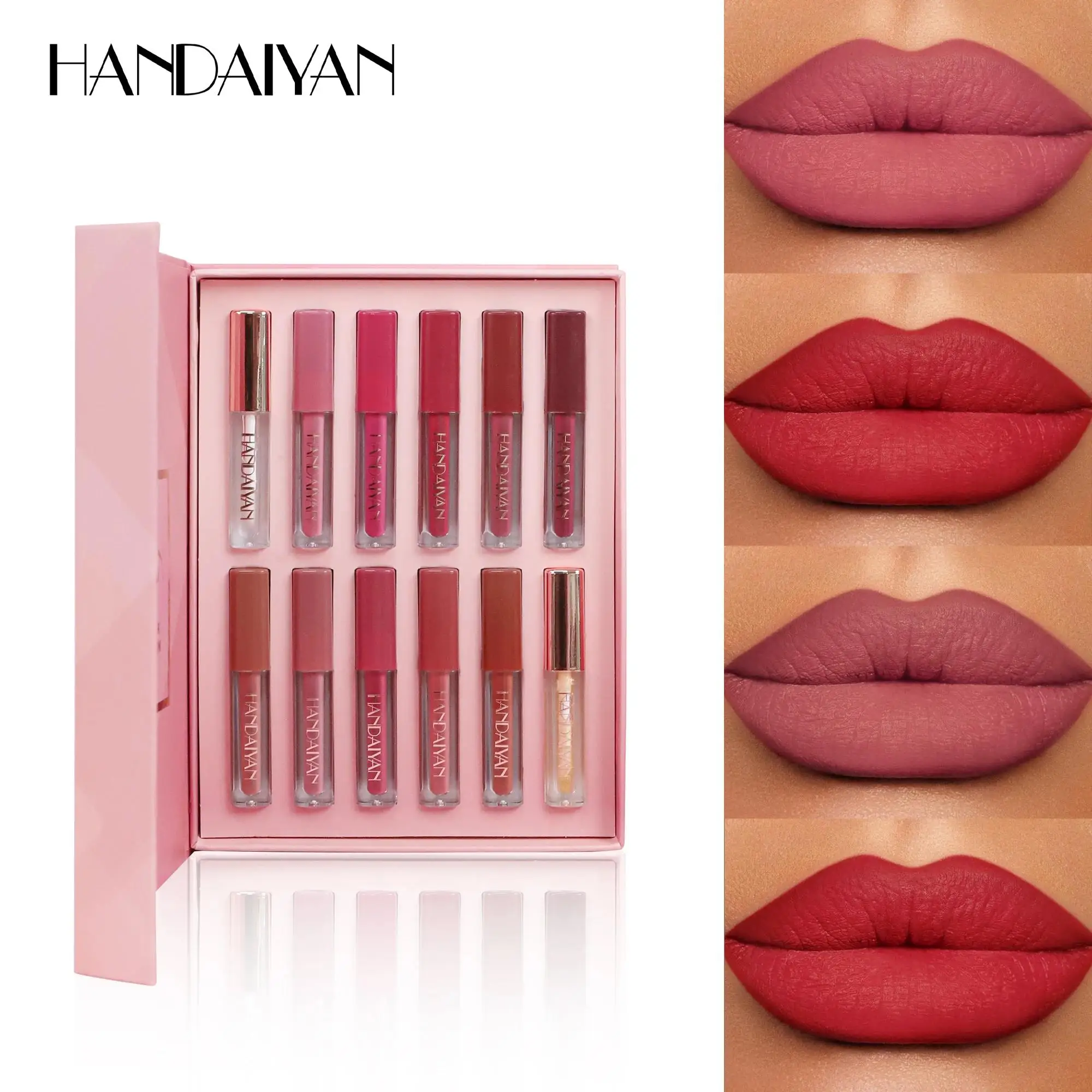 12 Shades Velvet Lipstick Set Nude Matte Lip Gloss Long Lasting Waterproof Smudge Proof Beauty Makeup Kit
12 Shades Velvet Lipstick Set Nude Matte Lip Gloss Long Lasting Waterproof Smudge Proof Beauty Makeup Kit