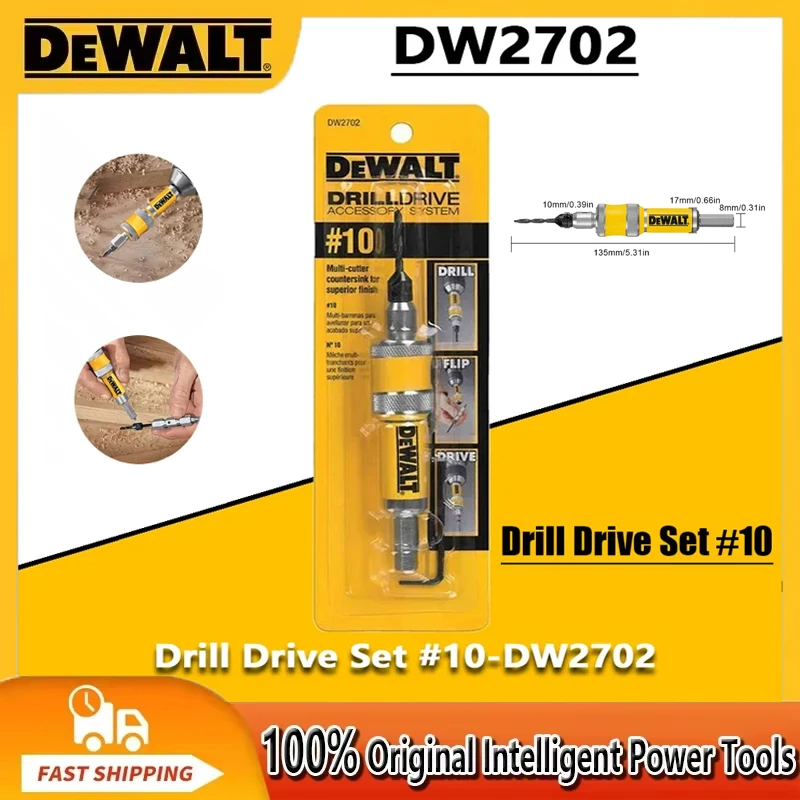 DEWALT DW2702 # 10 наборов сверл, откидной привод, полный блок, 2 в 1, сверло по дереву с зенковкой, аксессуары 10 мм
DEWALT DW2702 # 10 наборов сверл, откидной привод, полный блок, 2 в 1, сверло по дереву с зенковкой, аксессуары 10 мм