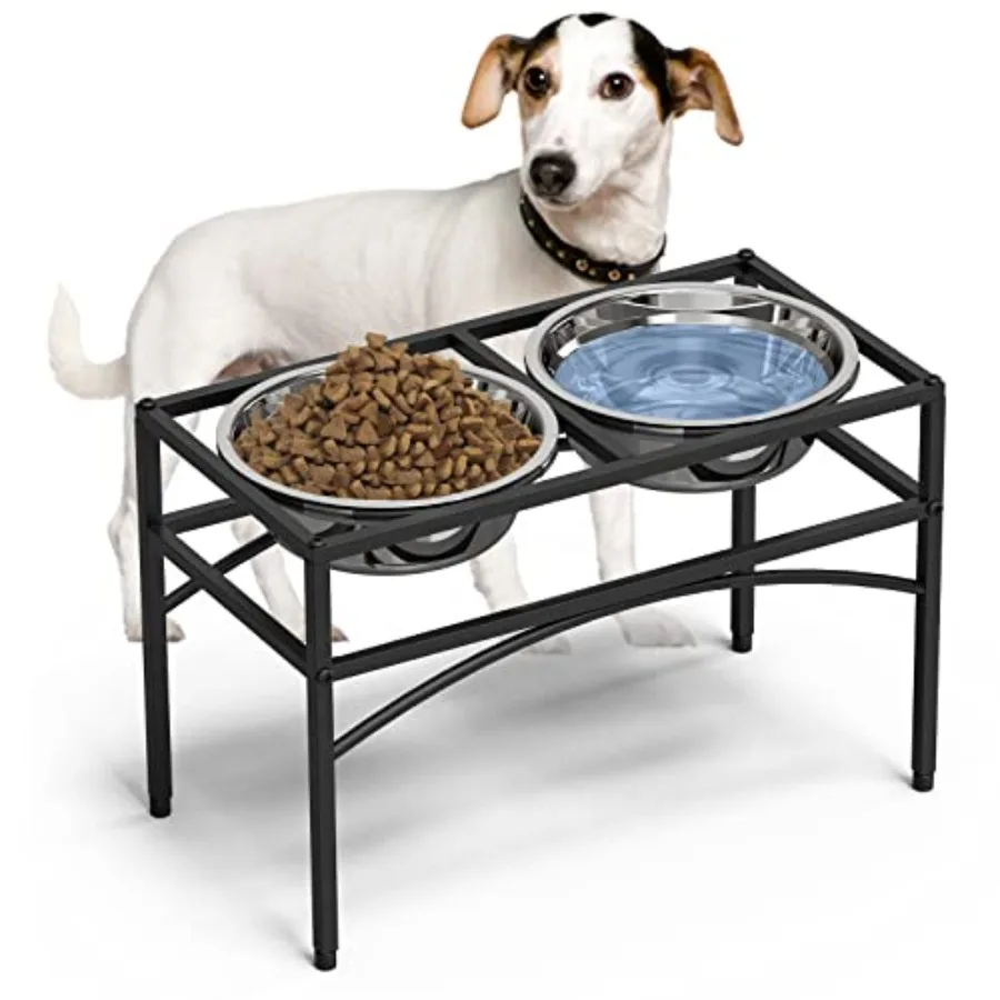 Dog Bowls Raised Pet Feeder with Stand Stainless Steel 10.5 inch Height Medium or Large Breeds
Dog Bowls Raised Pet Feeder with Stand Stainless Steel 10.5 inch Height Medium or Large Breeds