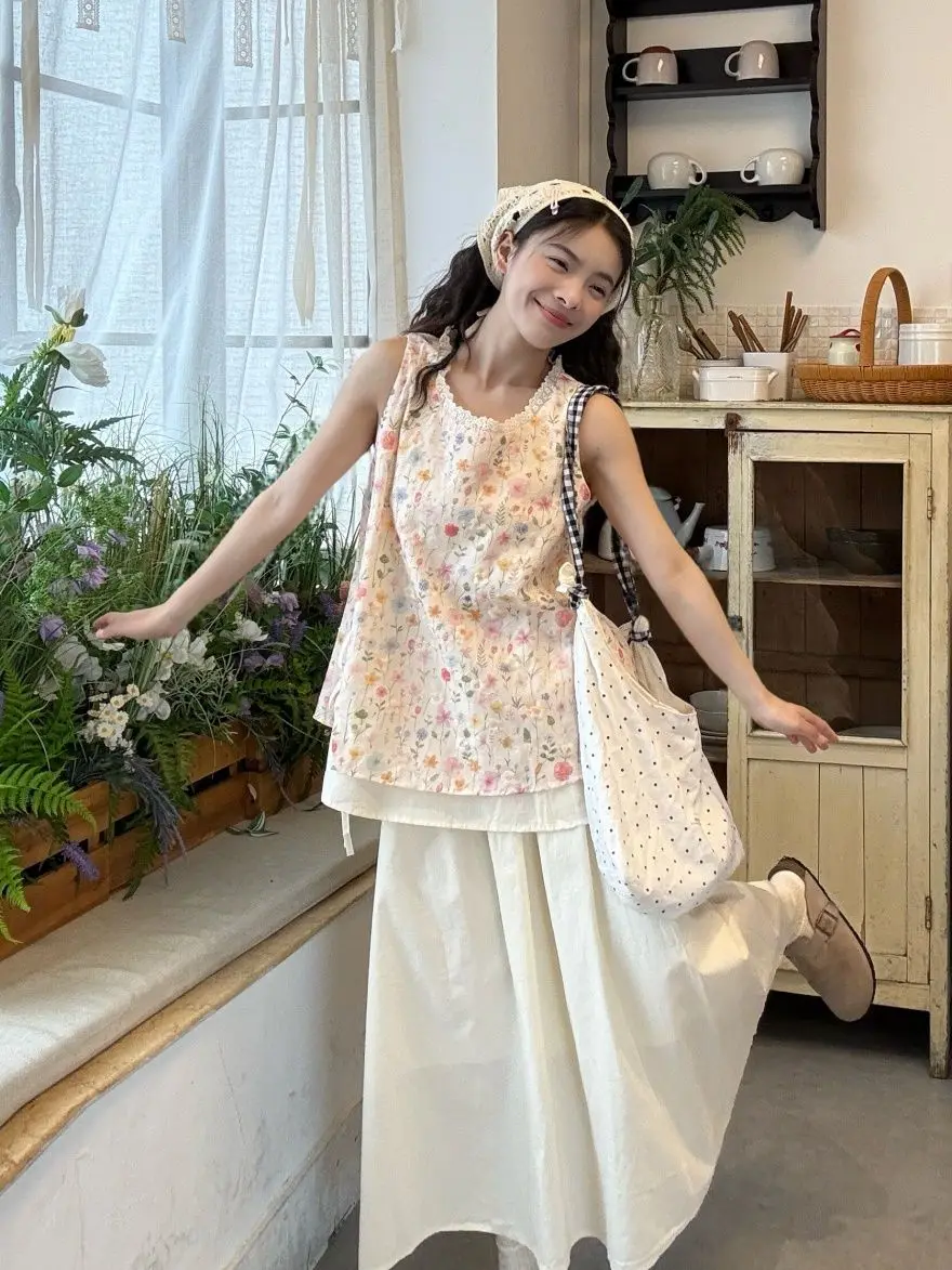 Женский костюм без рукавов с цветочным принтом, свободный жилет, топ, женская летняя юбка с высокой талией, комплект из двух предметов, костюм с юбкой, комплект из двух предметов: блейзер и юбка
Женский костюм без рукавов с цветочным принтом, свободный жилет, топ, женская летняя юбка с высокой талией, комплект из двух предметов, костюм с юбкой, комплект из двух предметов: блейзер и юбка