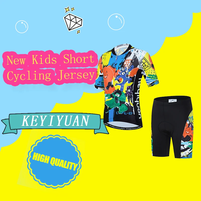 KEYIYUAN Childrens Cycling Clothes 2023 Summer Kids Shorts Jersey Biking Suit Child Clothes MTB Child Cycling Wear Equipment
KEYIYUAN Childrens Cycling Clothes 2023 Summer Kids Shorts Jersey Biking Suit Child Clothes MTB Child Cycling Wear Equipment