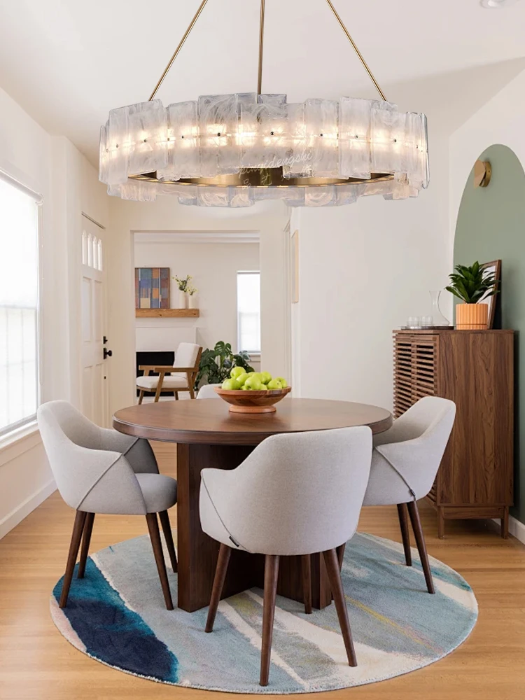 Round Gold Ceiling Chandelier Glass Home Decor Room Hanging Lamp White Lampshade Lustres
Round Gold Ceiling Chandelier Glass Home Decor Room Hanging Lamp White Lampshade Lustres
