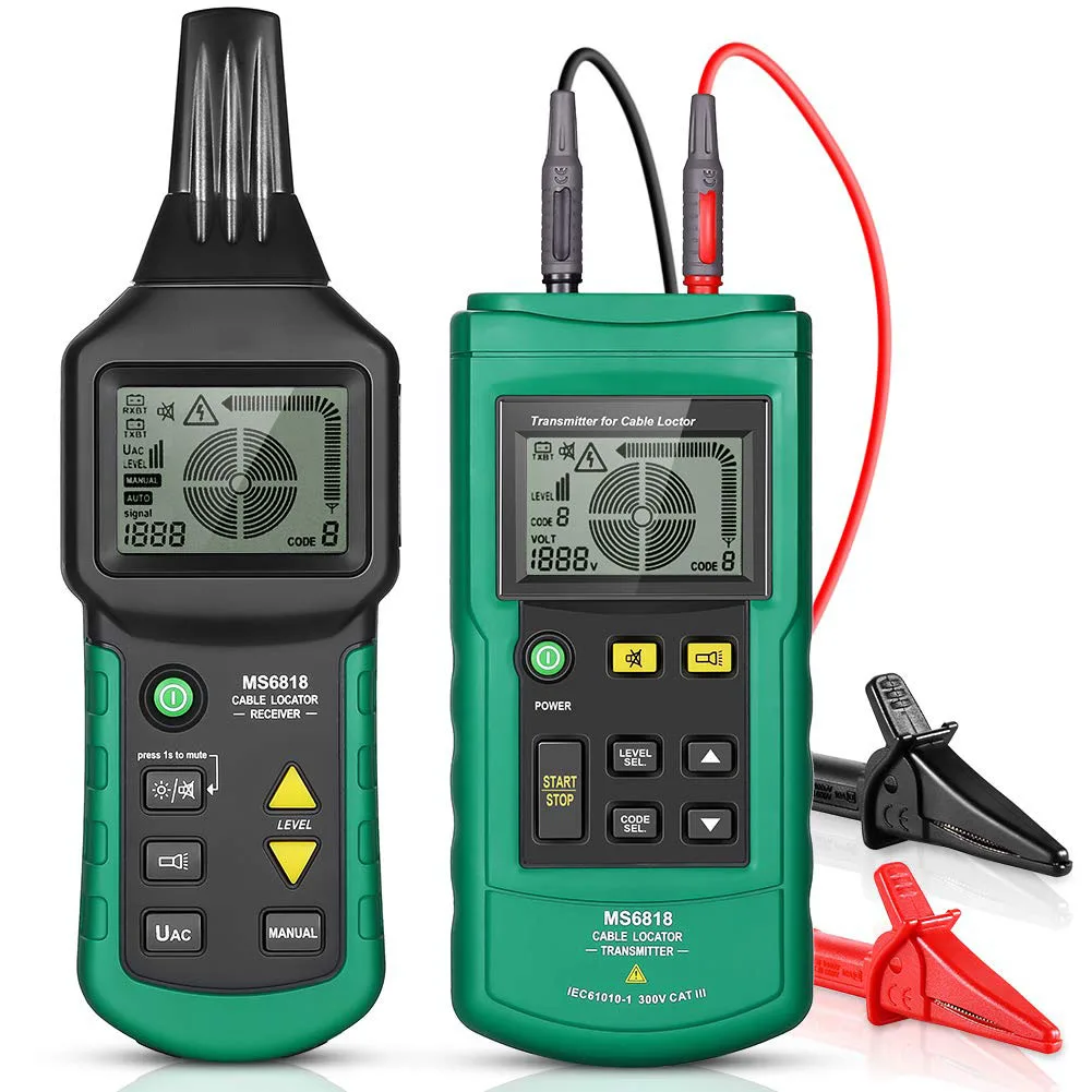 MS6818 Wire Tracker Test Cable Network Portable Telephone Cable Locator Underground Pipe Detector Cable Toner Finder
MS6818 Wire Tracker Test Cable Network Portable Telephone Cable Locator Underground Pipe Detector Cable Toner Finder