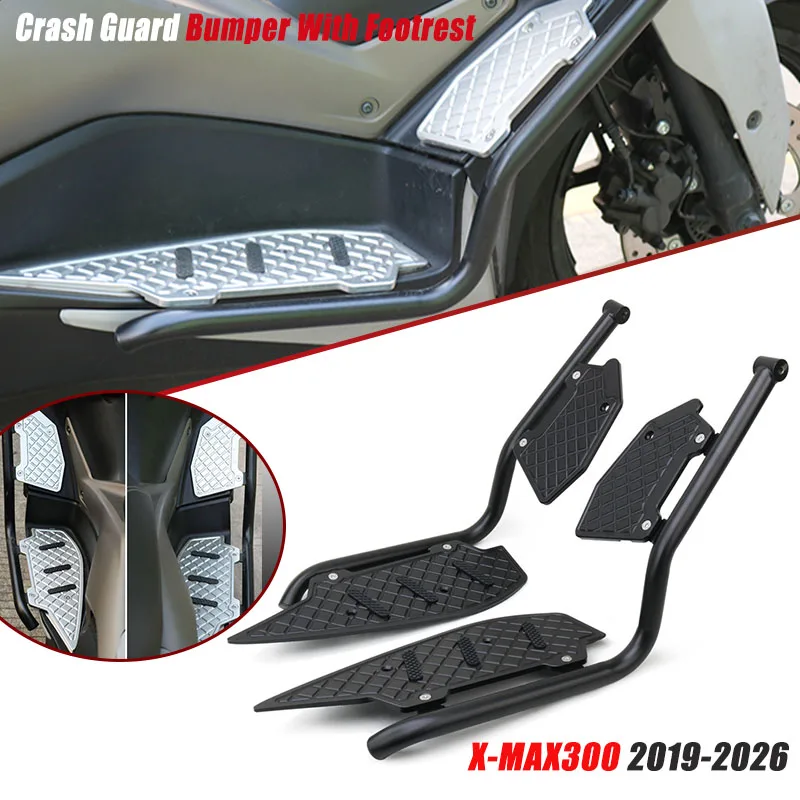 Motorcycle Accessories Pedal Crash Guard Bumper Foot Pegs Anti Slip CNC Aluminium Foot Pedal Kit For X-MAX 300 XMAX300 2019-2026
Motorcycle Accessories Pedal Crash Guard Bumper Foot Pegs Anti Slip CNC Aluminium Foot Pedal Kit For X-MAX 300 XMAX300 2019-2026