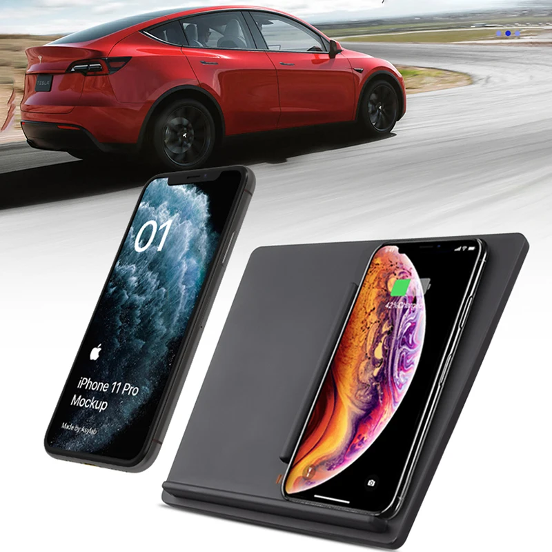10W Wireless Charger For Tesla Model 3 2017-2020 Accessories Dual Phone Charging Pad Fast Charging Auto Center Console Interior
10W Wireless Charger For Tesla Model 3 2017-2020 Accessories Dual Phone Charging Pad Fast Charging Auto Center Console Interior