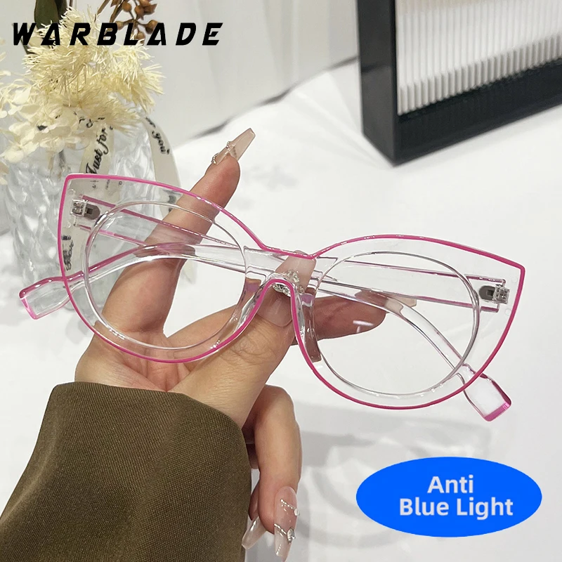Fashion Trendy Women Glasses Frame Cat Eye Shape Blue Light Blocking Female Eyeglasses Anti Blue Light Stylish Decorative Glass
Fashion Trendy Women Glasses Frame Cat Eye Shape Blue Light Blocking Female Eyeglasses Anti Blue Light Stylish Decorative Glass