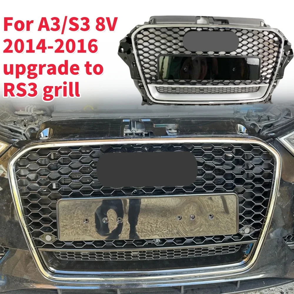 Racing Grills Front Hood Grille Car Front Bumper Grill Center Grille for RS3 Grill for A3/S3 8V 2014-2016
Racing Grills Front Hood Grille Car Front Bumper Grill Center Grille for RS3 Grill for A3/S3 8V 2014-2016