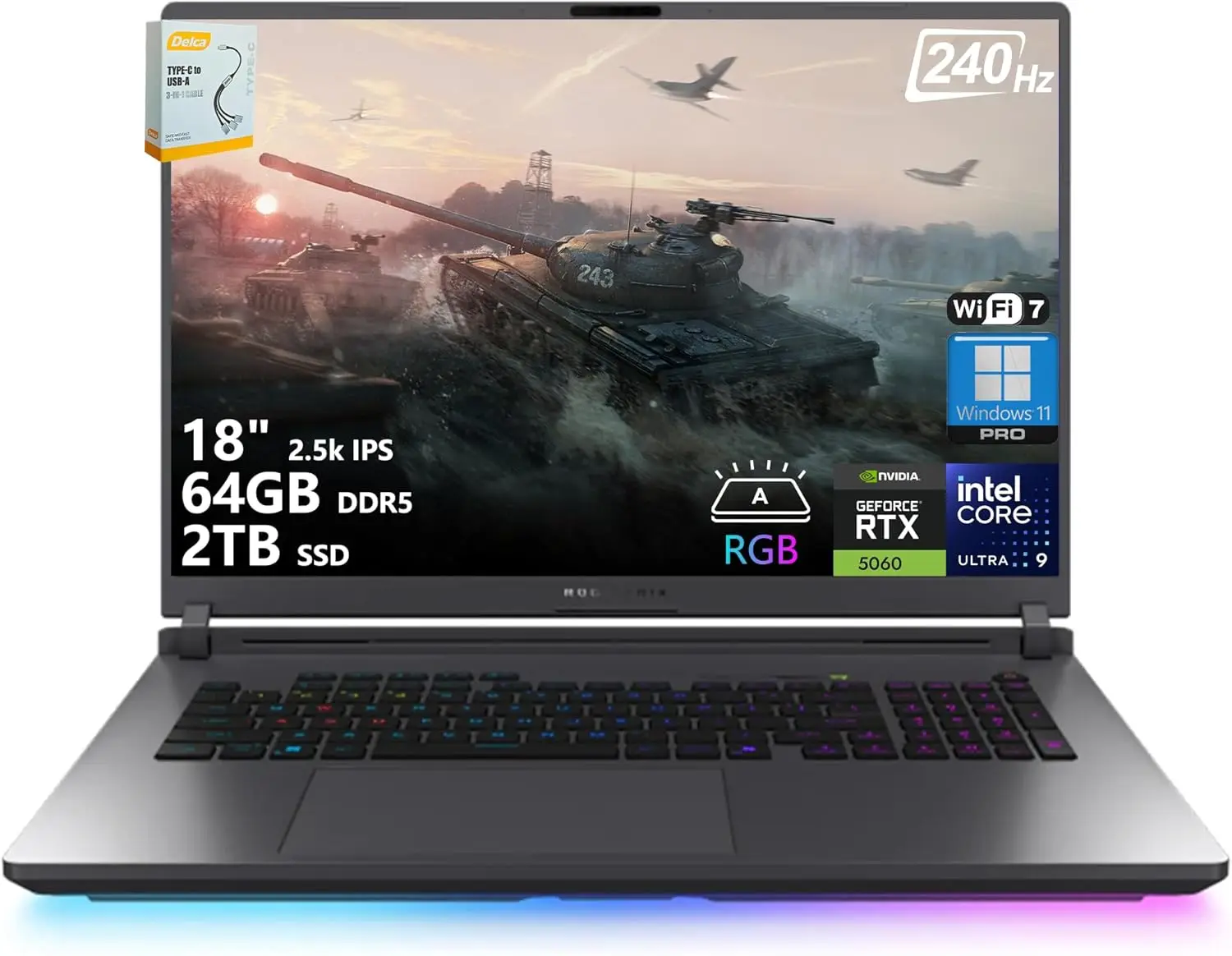 Игровой ноутбук ASUS ROG Strix G18 G815 с ИИ, 18 дюймов, 2.5K IPS, 240 Гц, Intel Ultra 9 275HX, 64 ГБ DDR5, 2 ТБ SSD, RTX 5060
Игровой ноутбук ASUS ROG Strix G18 G815 с ИИ, 18 дюймов, 2.5K IPS, 240 Гц, Intel Ultra 9 275HX, 64 ГБ DDR5, 2 ТБ SSD, RTX 5060
