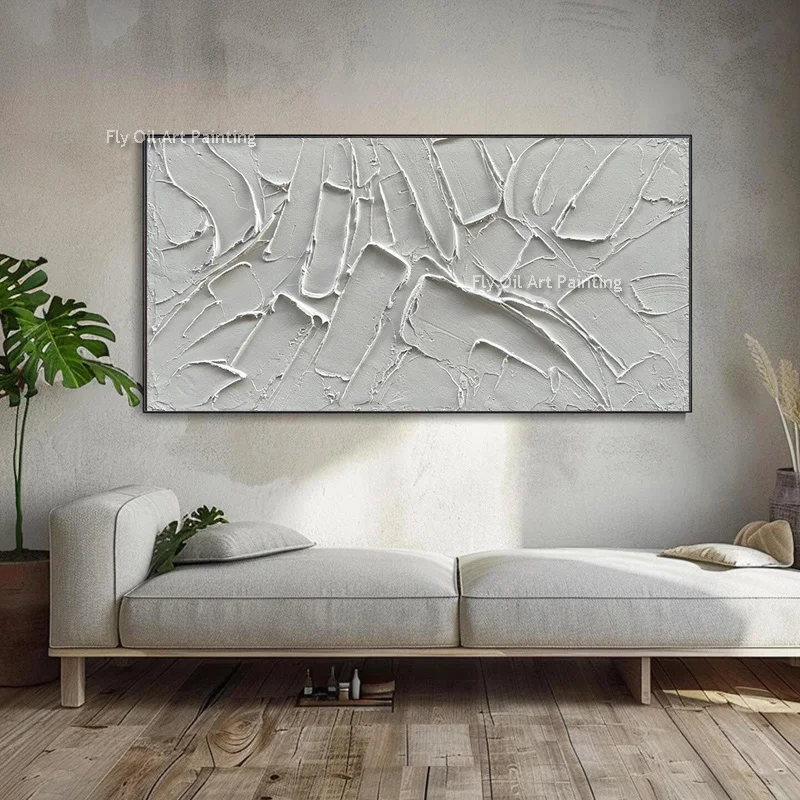 Hand Drawn Pure White Knife Thick Canvas Wall Art Decor Original Artwork Abstract Oil Painting For Living Room Decor As Gifts
Hand Drawn Pure White Knife Thick Canvas Wall Art Decor Original Artwork Abstract Oil Painting For Living Room Decor As Gifts