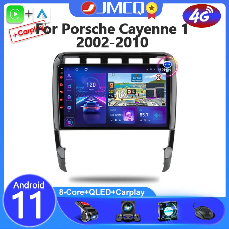 JMCQ Android11 2Din Car Radio for Porsche Cayenne 1 2002-2010 Multimedia Video Player 4G Navigation Carplay DVD Head Unit Stereo
JMCQ Android11 2Din Car Radio for Porsche Cayenne 1 2002-2010 Multimedia Video Player 4G Navigation Carplay DVD Head Unit Stereo