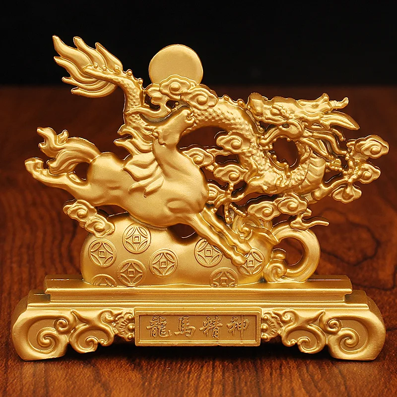 Gold-Plated Dragon Horse Spirit Coin Fortune Decoration Office Home Living Room Decorative Item Hot-Selling Craft from Popular T
Gold-Plated Dragon Horse Spirit Coin Fortune Decoration Office Home Living Room Decorative Item Hot-Selling Craft from Popular T