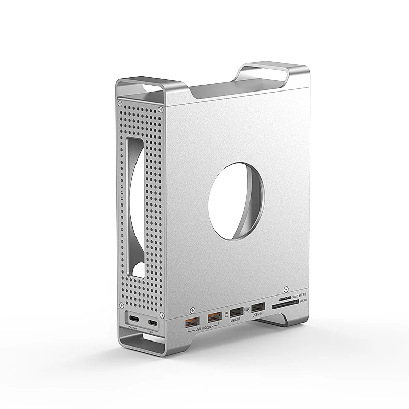 Docking Station with M.2 NVMe SSD Enclosure with USB 3.2 10Gbps USB 2.0 SD/TF Slots for Mac Mini M4 Bracket
Docking Station with M.2 NVMe SSD Enclosure with USB 3.2 10Gbps USB 2.0 SD/TF Slots for Mac Mini M4 Bracket