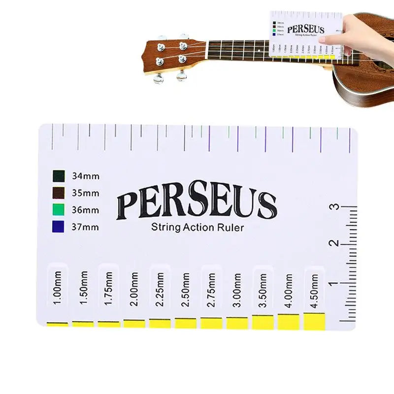 Guitar String Height Gauge Guitar String Gauge Measurement Tool Professional Precise Multifunctional Portable Ruler For