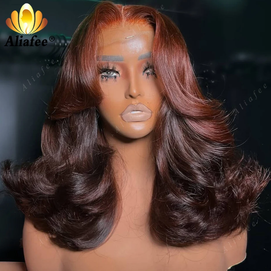 Reddish Brown Body Wave Bob Wig 13x4 Transparent Lace Frontal Wig Middle Part High Bouncy Colored Human Hair BOB Hairstyle Wigs
Reddish Brown Body Wave Bob Wig 13x4 Transparent Lace Frontal Wig Middle Part High Bouncy Colored Human Hair BOB Hairstyle Wigs