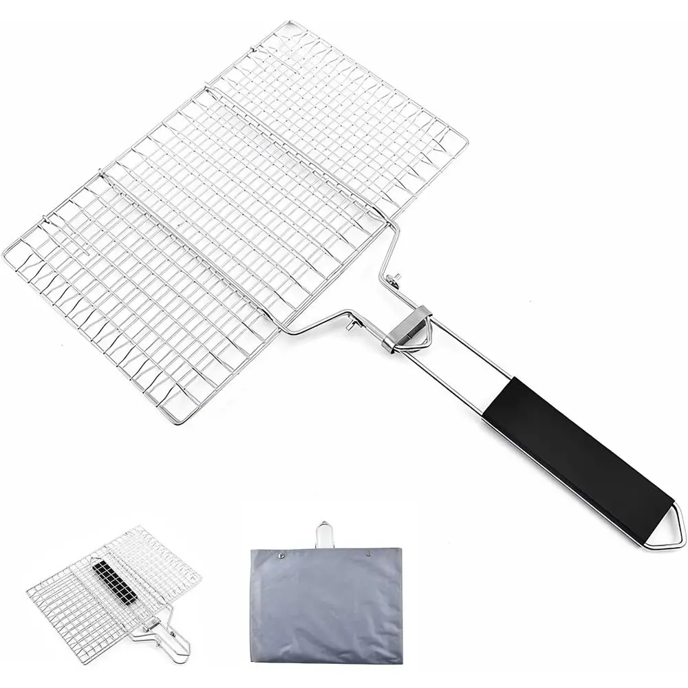 Portable Stainless Steel BBQ Basket with Foldable Handle, Ideal for Outdoor Grilling and Camping, Perfect for Vegetables and All
Portable Stainless Steel BBQ Basket with Foldable Handle, Ideal for Outdoor Grilling and Camping, Perfect for Vegetables and All
