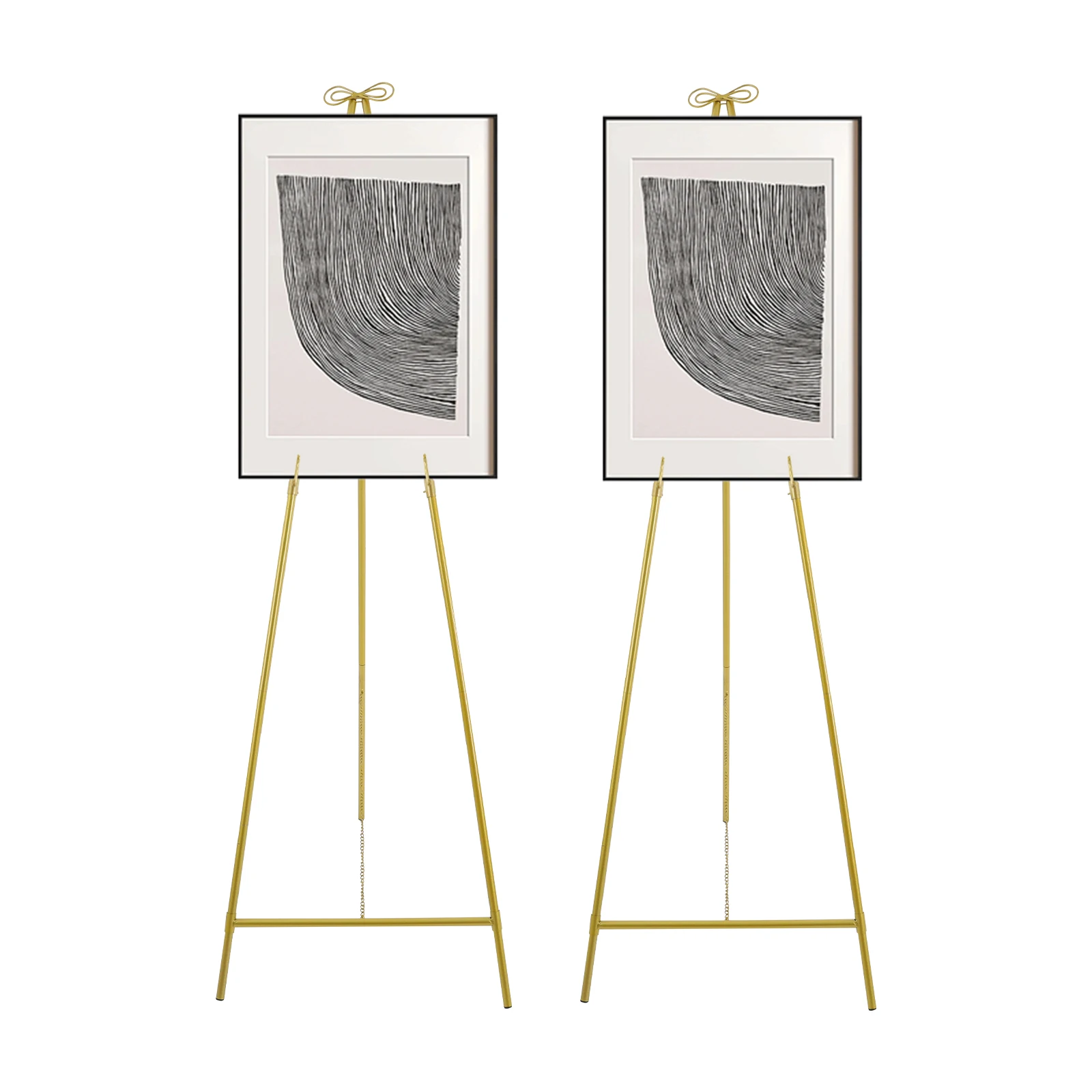 Gold Wedding Display Easel Stand, Triangular Frame with Adjustable Tilt and Hook, Ideal for Event Decorations, Weddings, and Spe
Gold Wedding Display Easel Stand, Triangular Frame with Adjustable Tilt and Hook, Ideal for Event Decorations, Weddings, and Spe