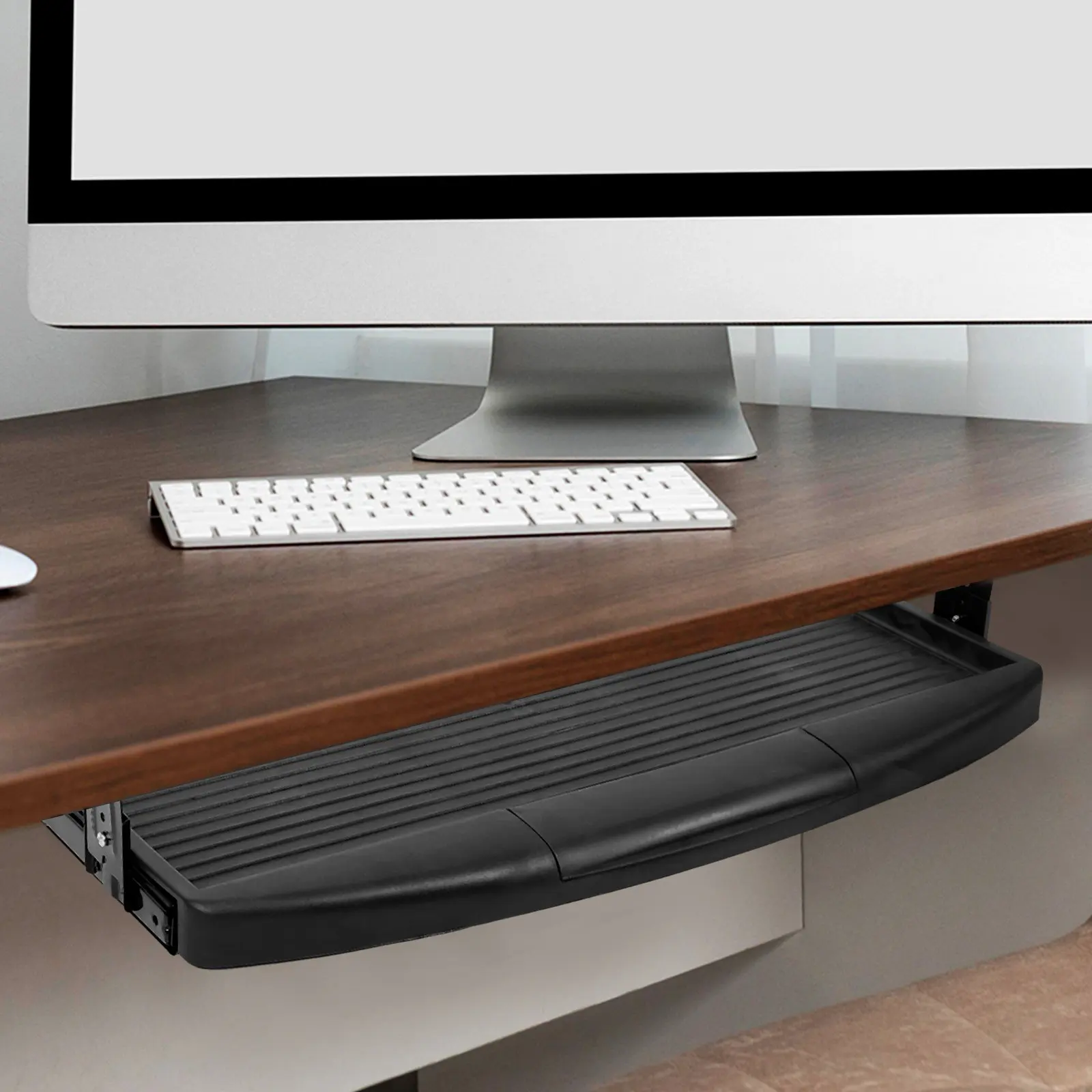 Выдвижная подставка для клавиатуры под стол, органайзер для компьютерного стола, эффективное решение для офисного рабочего пространства
Выдвижная подставка для клавиатуры под стол, органайзер для компьютерного стола, эффективное решение для офисного рабочего пространства