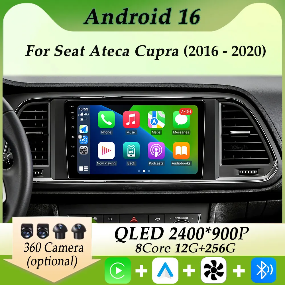 HD Screen Car Radio Multimedia Player Carplay Android GPS Navigation for Seat Ateca Cupra 2016 - 2020 Split Screen DSP Stereo BT
HD Screen Car Radio Multimedia Player Carplay Android GPS Navigation for Seat Ateca Cupra 2016 - 2020 Split Screen DSP Stereo BT