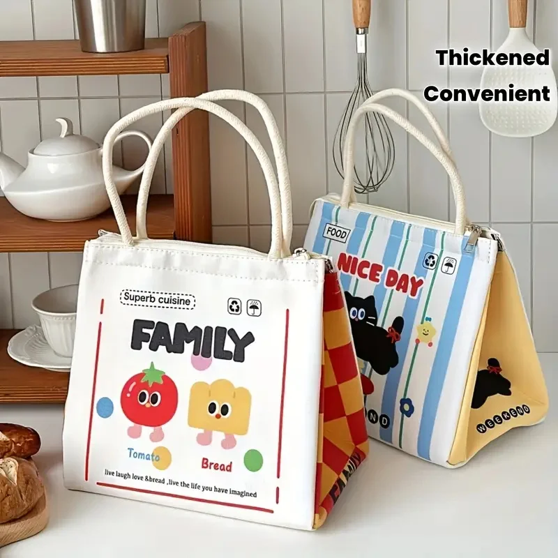 Cartoon Insulated Bags Large Capacity Thickened Aluminum Foil Tote Bag Picnic Parties Convenient Carry-On Travel Thermal Basket
Cartoon Insulated Bags Large Capacity Thickened Aluminum Foil Tote Bag Picnic Parties Convenient Carry-On Travel Thermal Basket