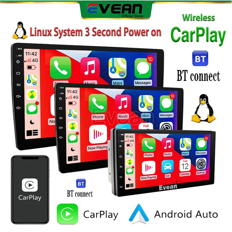 Автомагнитола Linux 7/9/10 дюймов 2 DIN с Bluetooth, беспроводным CarPlay и Android Auto, мультимедийный плеер
Автомагнитола Linux 7/9/10 дюймов 2 DIN с Bluetooth, беспроводным CarPlay и Android Auto, мультимедийный плеер