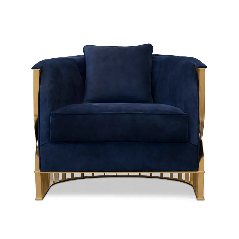 Light Luxury Modern Leisure Chair Creative Living Room Sample Room Villa Stainless Steel Single Sofa Chair
Light Luxury Modern Leisure Chair Creative Living Room Sample Room Villa Stainless Steel Single Sofa Chair