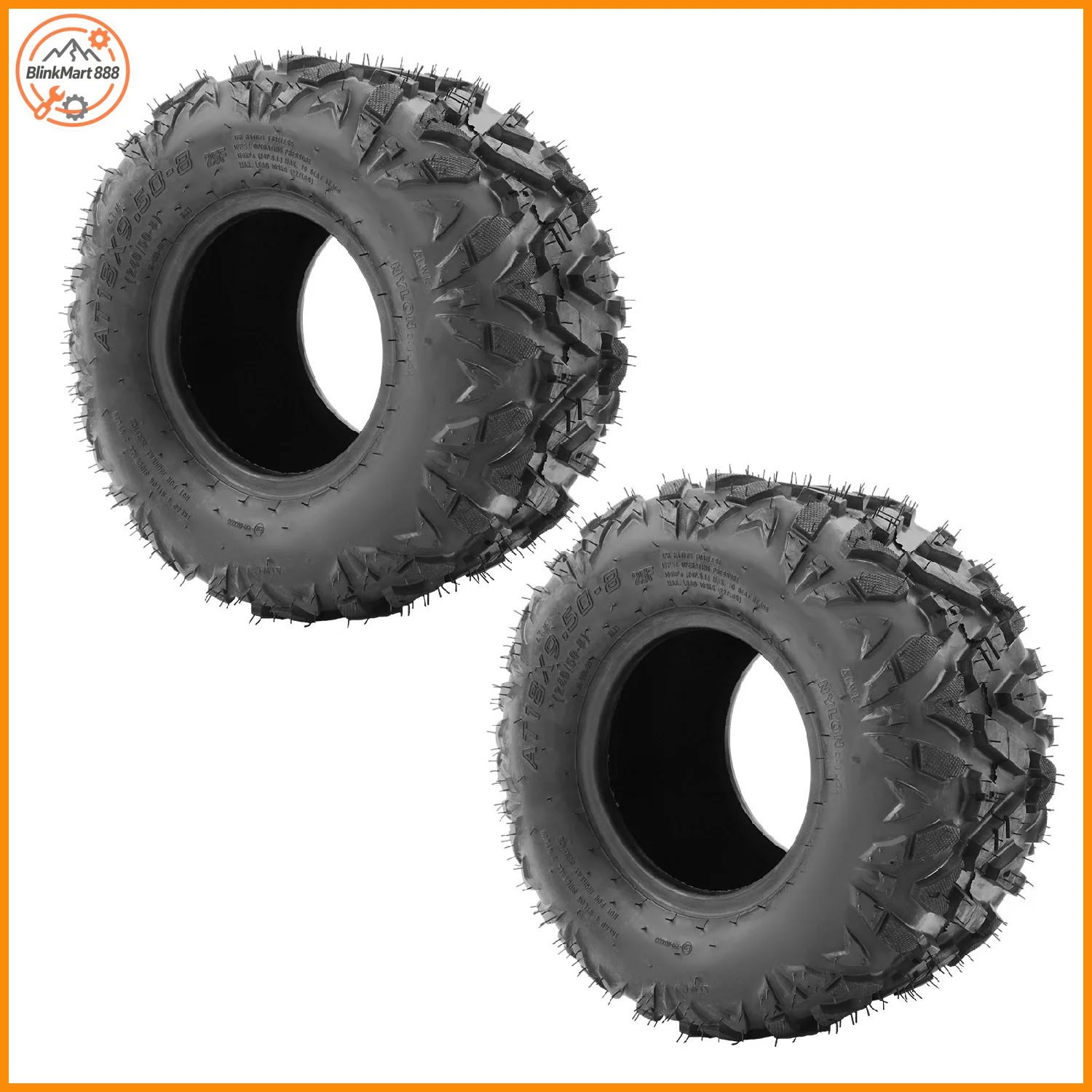 18x9.50-8 Outer Tires Set for Small ATV Go Kart Mini Quad Bike Snowmobile Parts| 2pcs 4-Layer Tires
18x9.50-8 Outer Tires Set for Small ATV Go Kart Mini Quad Bike Snowmobile Parts| 2pcs 4-Layer Tires
