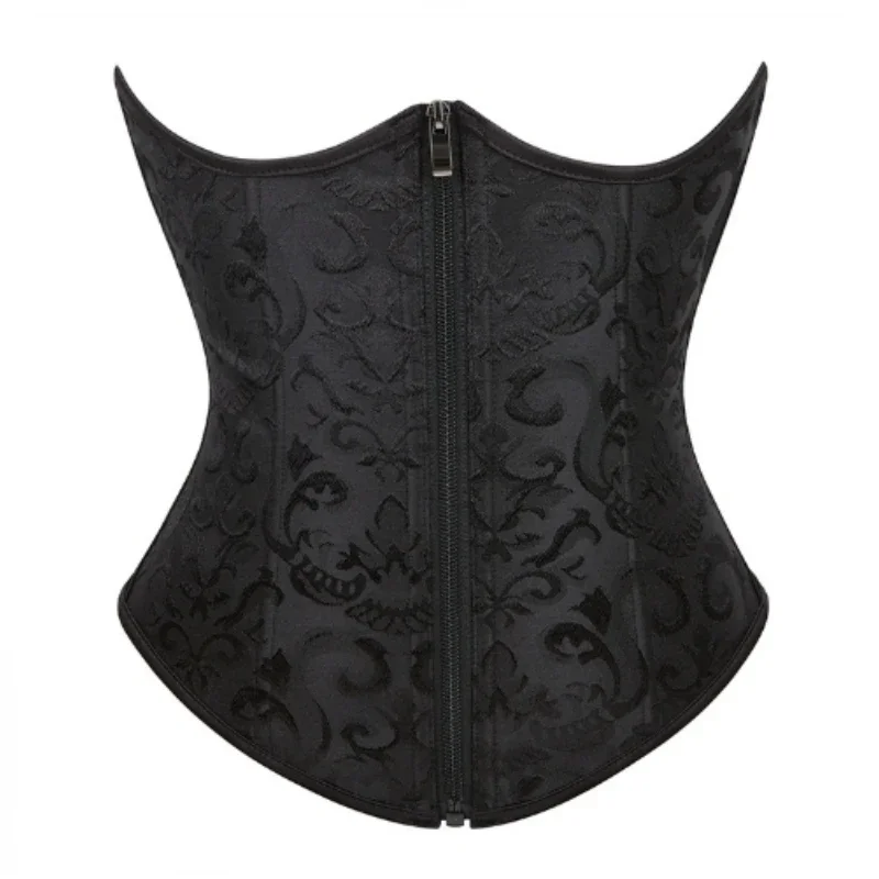 Underbust Corset Zipper Jacquard Bustier Gothique Korsett For Women Front Busk Gorset Korse Sexy Women Gothic Corset
Underbust Corset Zipper Jacquard Bustier Gothique Korsett For Women Front Busk Gorset Korse Sexy Women Gothic Corset