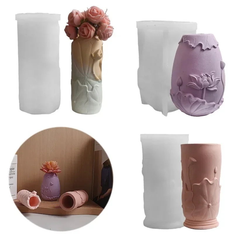 3Pcs Lotus Leaf Cylindrical Silicone Mold Aromatherapy Candle Holder DIY Flower Container Mould Relief Design
3Pcs Lotus Leaf Cylindrical Silicone Mold Aromatherapy Candle Holder DIY Flower Container Mould Relief Design