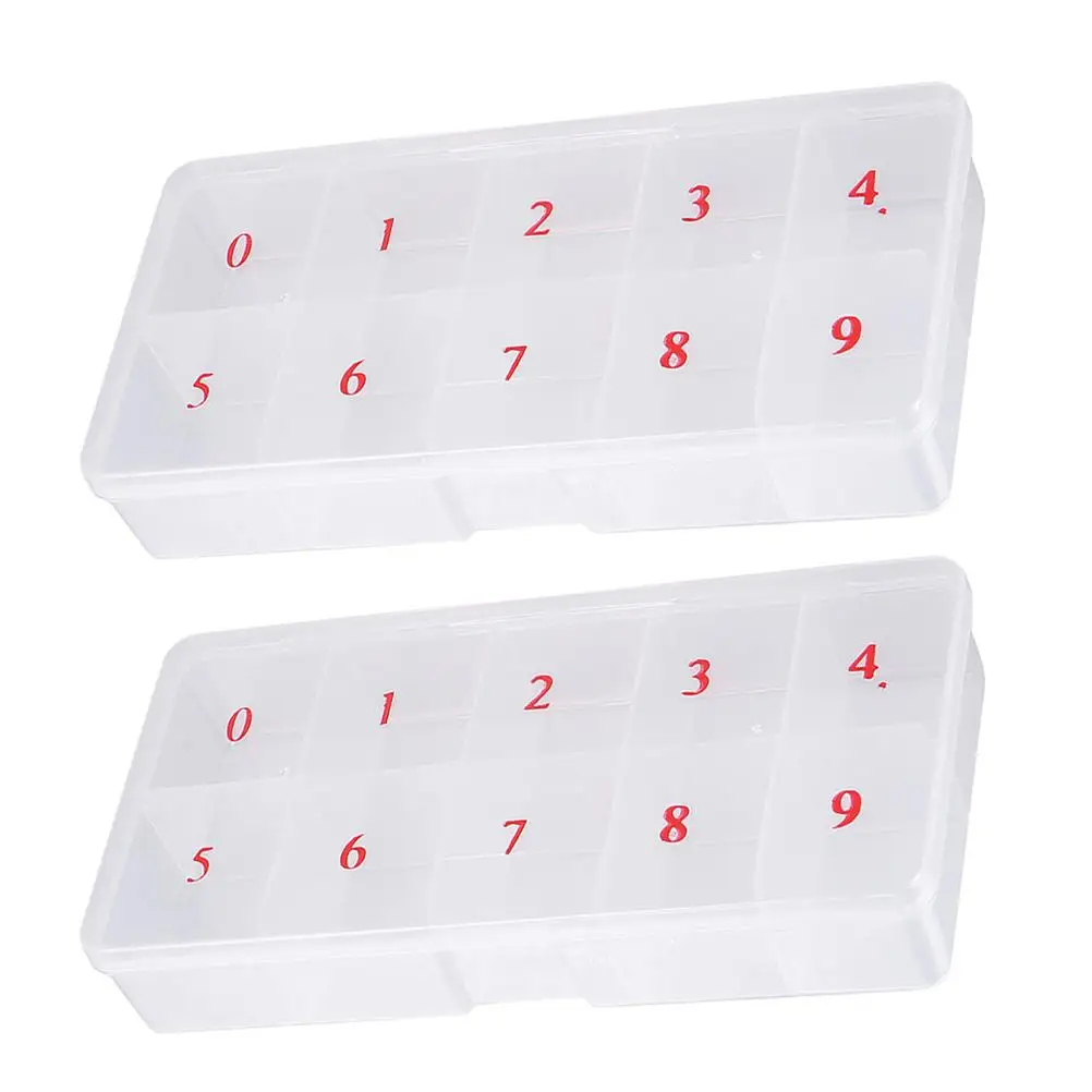 2 Pcs Nail Storage Box Organizer Case Accessories Fake Nails Manicure Empty Display PP Large Capacity Compartment Durable
2 Pcs Nail Storage Box Organizer Case Accessories Fake Nails Manicure Empty Display PP Large Capacity Compartment Durable