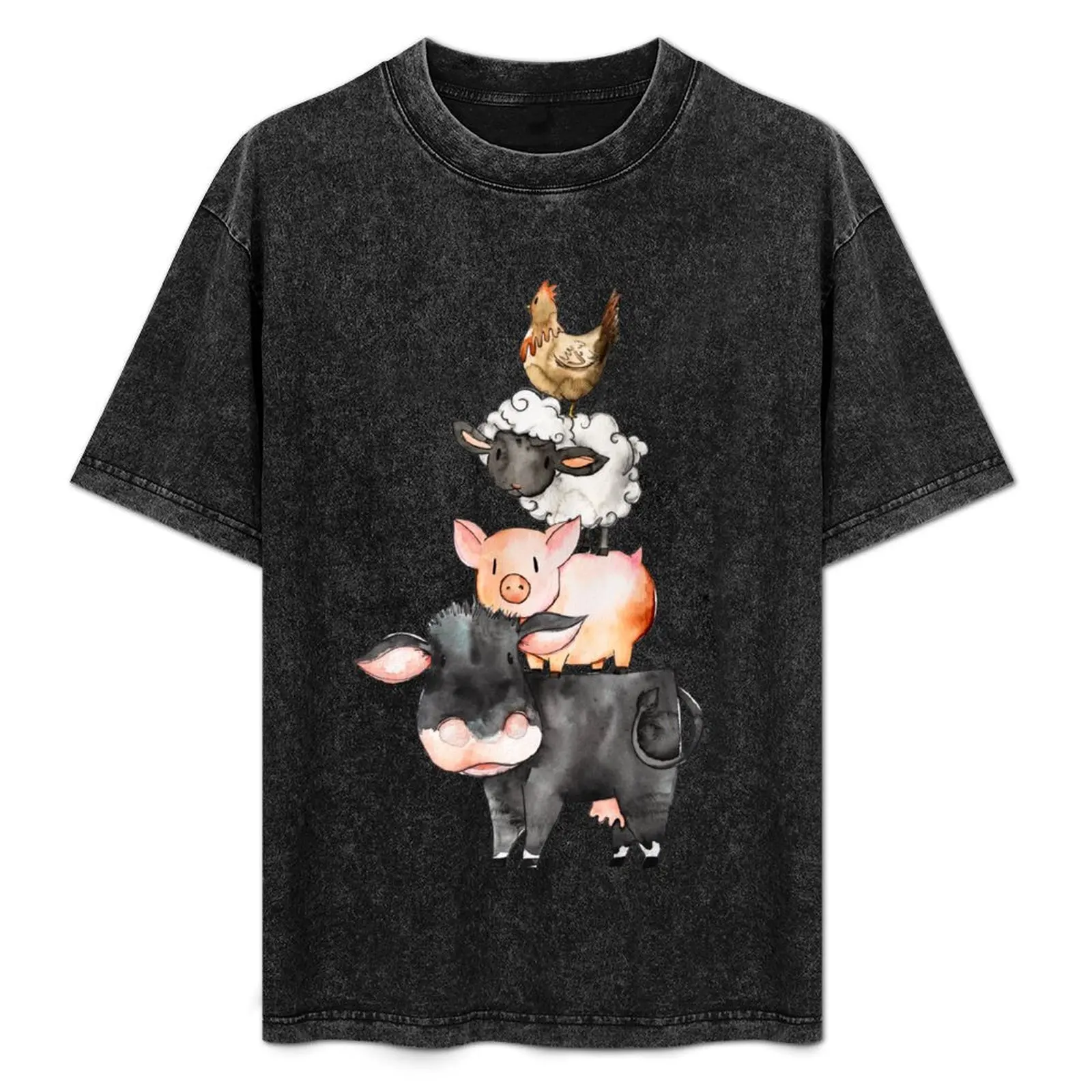Barn Yard Animal Stack T-Shirt Street Style Casual Tee Shirt
Barn Yard Animal Stack T-Shirt Street Style Casual Tee Shirt