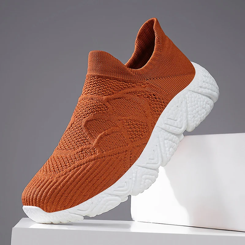 Brown Knit Socks Sneakers Man Big Size 39-46 Platform Sports Shoos Men Slip-On Lightweight Men's Running Shoes zapatillas hombre
Brown Knit Socks Sneakers Man Big Size 39-46 Platform Sports Shoos Men Slip-On Lightweight Men's Running Shoes zapatillas hombre