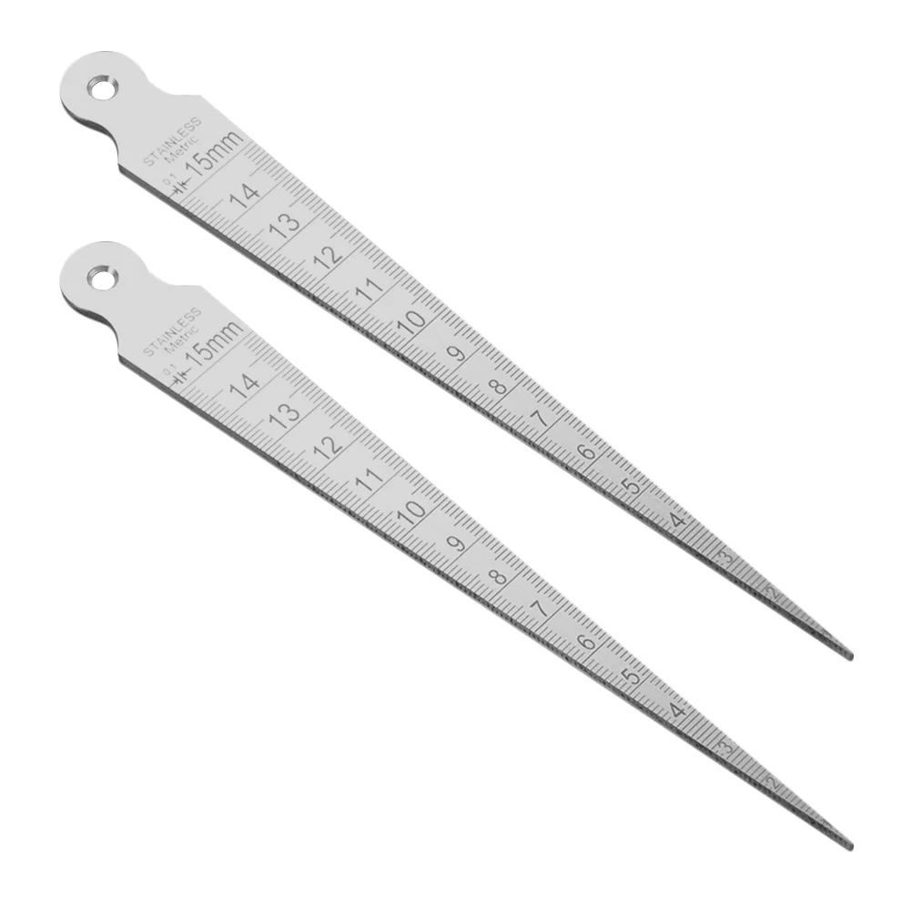 2 Pcs Stainless Steel Gap Ruler Measuring Tools Spark Plugs Feeler Gauge Straight and Double Sided Offset
2 Pcs Stainless Steel Gap Ruler Measuring Tools Spark Plugs Feeler Gauge Straight and Double Sided Offset