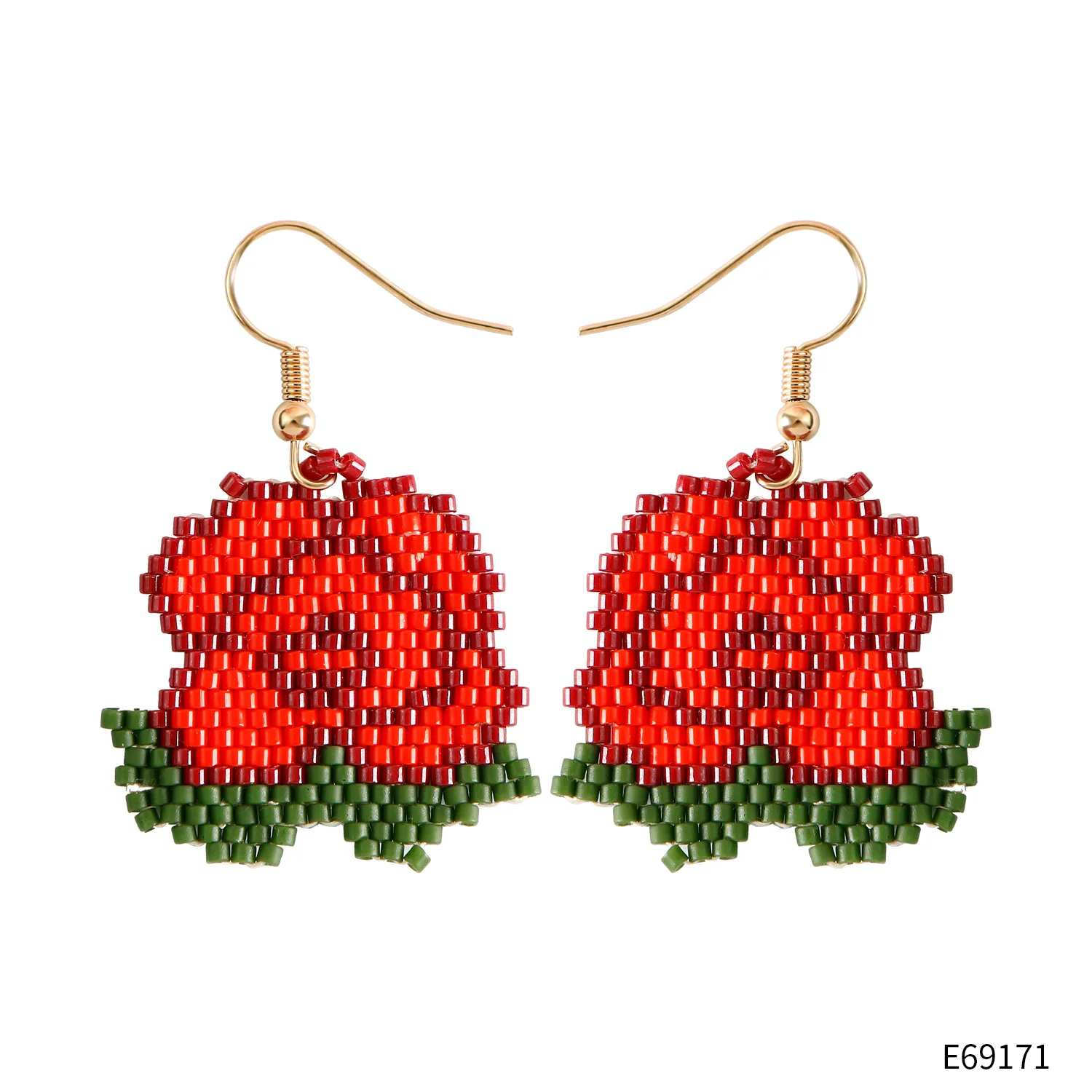 Beaded earrings Rose Design Originality Geometry Fashion Simple Hand knitting Bohemia Alloy Tide Simple Rice bead earrings
Beaded earrings Rose Design Originality Geometry Fashion Simple Hand knitting Bohemia Alloy Tide Simple Rice bead earrings