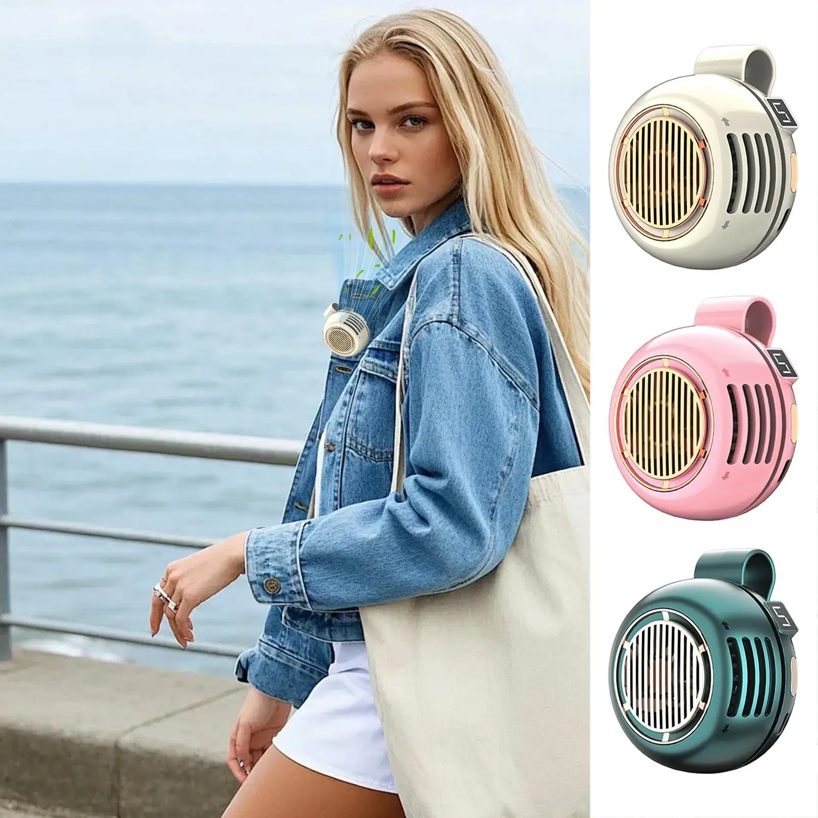 Rechargeable Clip On Fan 360 Degree Rotatable Bladeless Mini Portable Cooling Fan Clip To Waist Neck Desk For Travel Outdoor Sum
Rechargeable Clip On Fan 360 Degree Rotatable Bladeless Mini Portable Cooling Fan Clip To Waist Neck Desk For Travel Outdoor Sum