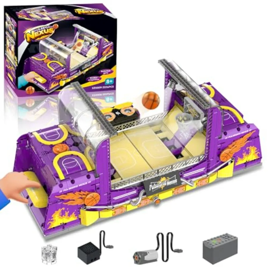 Basketball Machine Building Blocks Set DIY Basketball Arcade Playset with Lights Music Moving Hoop STEM Construction Toy Fun Gi
Basketball Machine Building Blocks Set DIY Basketball Arcade Playset with Lights Music Moving Hoop STEM Construction Toy Fun Gi