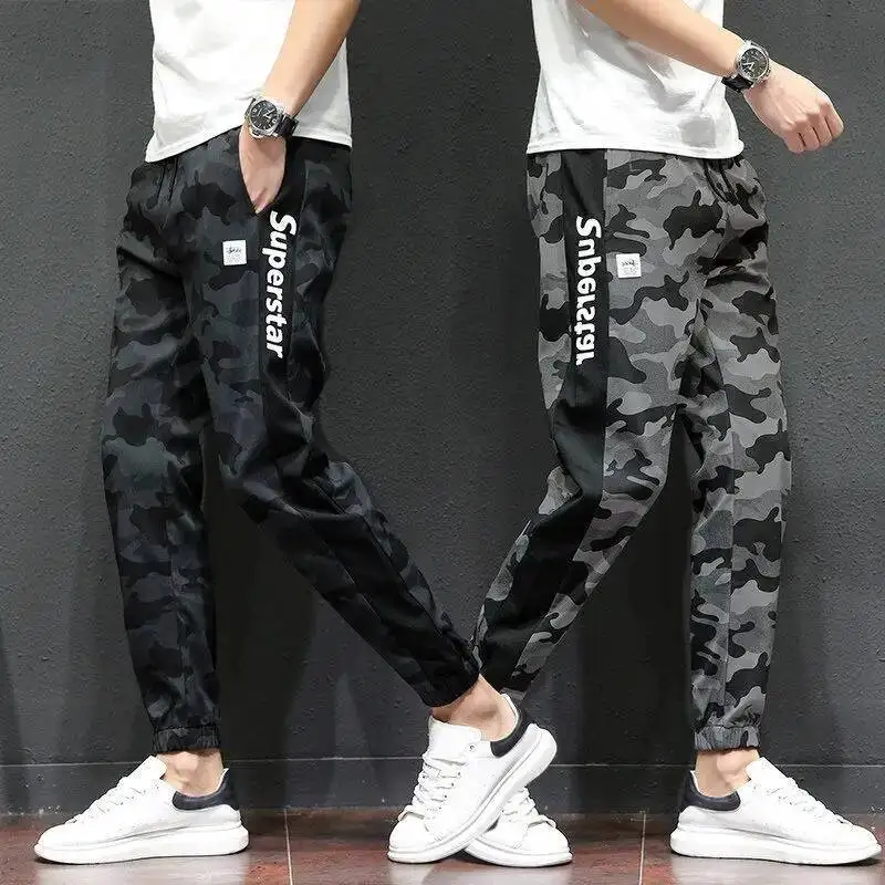 Military Vintage Men Army Gree Camouflage Sweatpants Streetwear Fashion Spring Summer New Male Thin Elastic Waist Baggy Trousers
Military Vintage Men Army Gree Camouflage Sweatpants Streetwear Fashion Spring Summer New Male Thin Elastic Waist Baggy Trousers