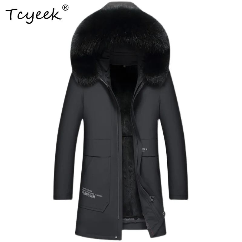 Tcyeek Whole Mink Inner Liner Autumn Winter High End Trendy Black Mid Length Men's Parka Kurtka Puchowa Męska Пуховик Мужской
Tcyeek Whole Mink Inner Liner Autumn Winter High End Trendy Black Mid Length Men's Parka Kurtka Puchowa Męska Пуховик Мужской