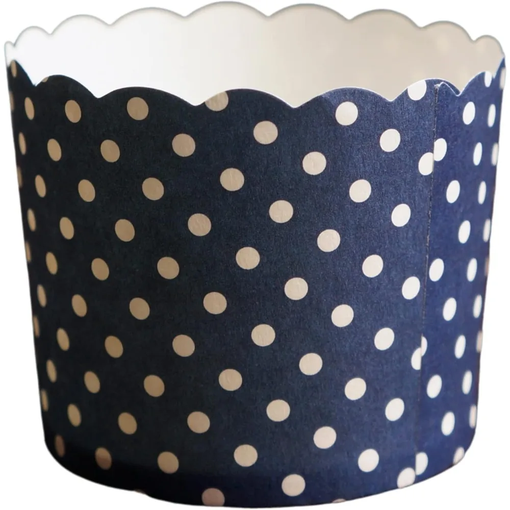 Polka Dots Greaseproof Disposable Baking Cups Large Cupcake Liners Muffin Cases 50-Pack Navy Blue
Polka Dots Greaseproof Disposable Baking Cups Large Cupcake Liners Muffin Cases 50-Pack Navy Blue