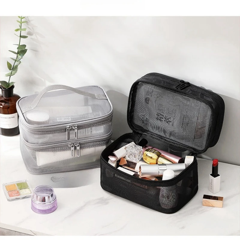 Large Capacity Business Travel Hand-held Miscellaneous Stora Mesh Toiletry Bag, Travel Multi-layer Cosmetics Storage Bag JJ1167
Large Capacity Business Travel Hand-held Miscellaneous Stora Mesh Toiletry Bag, Travel Multi-layer Cosmetics Storage Bag JJ1167