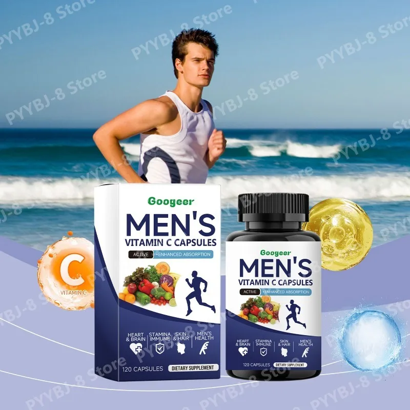 Men's VitaminC Capsule 120Count Dietary Supplement with Sodium Support Skin Hair Health Enhanced Immunity & Nutrient Absorption
Men's VitaminC Capsule 120Count Dietary Supplement with Sodium Support Skin Hair Health Enhanced Immunity & Nutrient Absorption