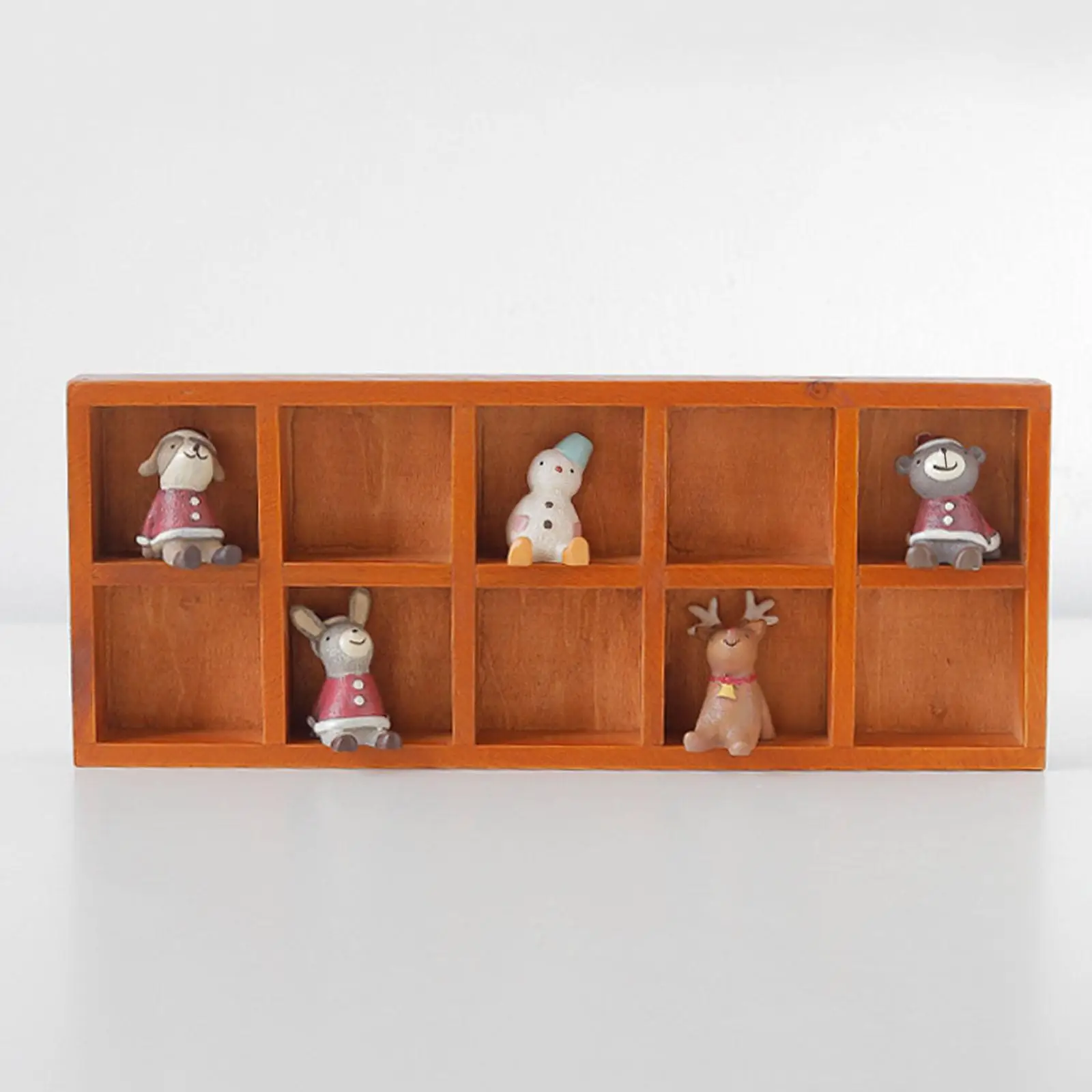 Wooden Storage Divider Box Tabletop Organization Rustic Multipurpose Compartment Tray for Mini Flowerpots Collectibles Trinkets
Wooden Storage Divider Box Tabletop Organization Rustic Multipurpose Compartment Tray for Mini Flowerpots Collectibles Trinkets