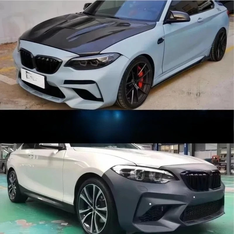 For 14-19 2 Series F22/F23 With M2C Large Body Kit, F87 Upgrade For The Front And Rear Bumpers Grille And Hood Suitable
For 14-19 2 Series F22/F23 With M2C Large Body Kit, F87 Upgrade For The Front And Rear Bumpers Grille And Hood Suitable