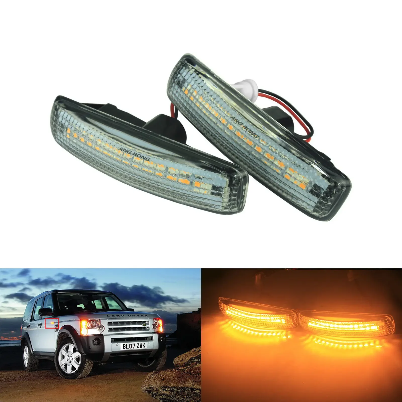 ANGRONG 2x Clear LED Side Marker Indicator Repeater Light For Land Rover Discovery 3&4 04-14
ANGRONG 2x Clear LED Side Marker Indicator Repeater Light For Land Rover Discovery 3&4 04-14