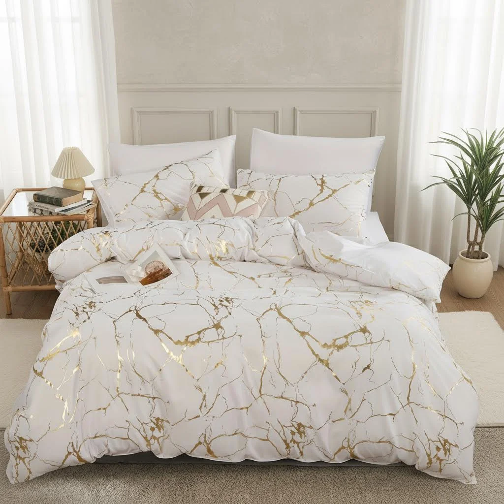 Super Soft Bronzing Texture Duvet Cover Set - High-grade Breathable 1 Duvet Cover+2 Pillowcases At Home Dormitory All-Season
Super Soft Bronzing Texture Duvet Cover Set - High-grade Breathable 1 Duvet Cover+2 Pillowcases At Home Dormitory All-Season