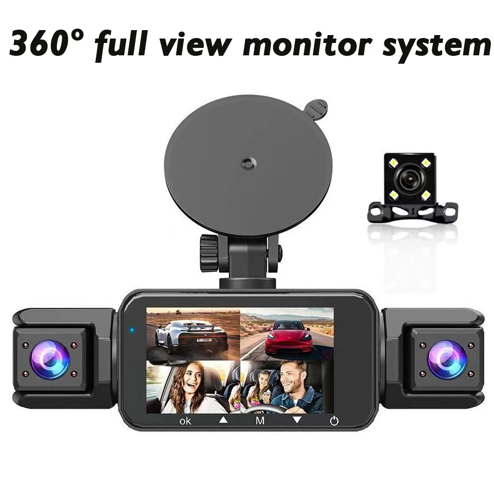 Dash Cam 4 Lens Car DVR WiFi 3.0'' IPS Night Vision G-Sensor Wide Angle Recorder With 128GB SD Card
Dash Cam 4 Lens Car DVR WiFi 3.0'' IPS Night Vision G-Sensor Wide Angle Recorder With 128GB SD Card